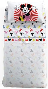 Completo Lenzuola in Cotone Mickey Fantasy Singolo Warner