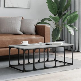 Tavolino Salotto Grigio Sonoma 100x50x35,5cm Legno Multistrato /