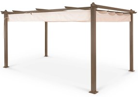 blumfeldt Pantheon Rust, Gazebo, tubi di alluminio, 3x4 m, 4 paletti, idrorepellente