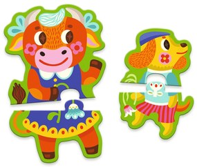 Puzzle Duo - Grandi e piccoli alla fattoria