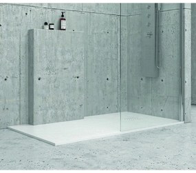 Kamalu - Piatto doccia pietra 70x90 colore bianco opaco