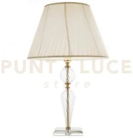 Lume grande villa 1 luce trasparente e oro  attacco  e27
