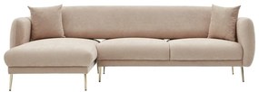 Divano angolare beige (con penisola a sinistra/con chaise lounge) Simena – Balcab Home