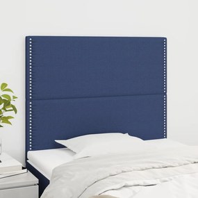 Testiera 2 Pz Blu 80x5x78/88 Cm İn Tessuto /