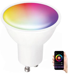 LED RGB Lampadina smart dimmerabile GU10/5W/230V 2700-6500K Wi-Fi Tuya