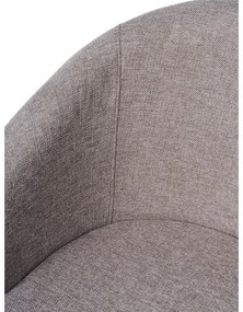 Sedia da pranzo grigio chiaro in imbottito con braccioli Easton – Unique Furniture