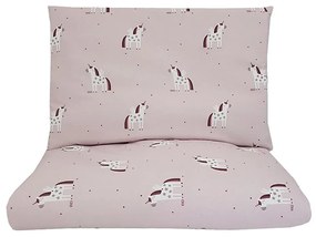 EKO - Lenzuola per culla in mussola di cotone UNICORNO 2 pezzi