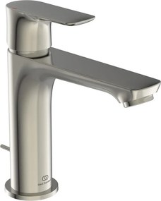 Rubinetto per lavabo a canna media getto laminare cristallino Concept Air cromo spazzolato satinato IDEAL STANDARD H 17 cm
