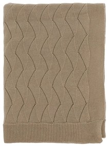 Coperta a maglia marrone 130x170 cm Gentle - Södahl