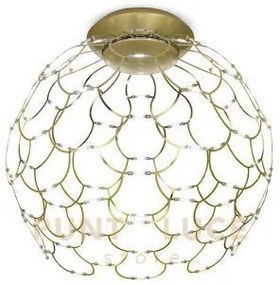 Lamoi lampada da soffitto grande oro a led 2700k 9939lm 99w d.80cm...
