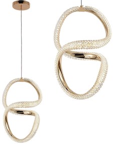 Lampada a sospensione LED G077-3CPR Gold