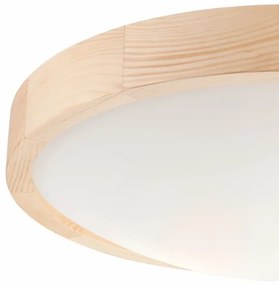 Plafoniera NATURAL SLIM 2xE27/60W/230V Ø 37 cm pino