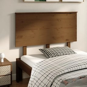 Testiera Per Letto Ambra 124x6x82,5cm İn Legno Massello Di Pino /