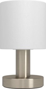 Eglo 31841 - Lampada da tavolo MONTETTO 1xE14/40W/230V bianca/cromo opaco