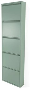 Scarpiera in metallo grigio-verde Billy - Spinder Design