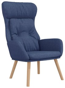 Poltrona rilassante blu in tessuto