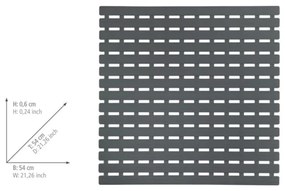 WENKO 23125100-Tappetino doccia antiscivolo ARINOS 54x54 cm grigio/grigio