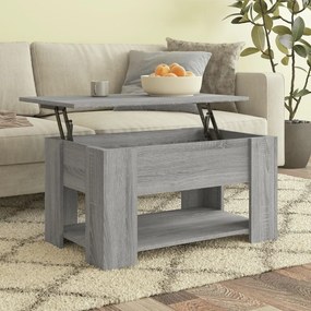Tavolino Da Salotto Grigio Sonoma 79x49x41 Cm Legno Multistrato /