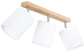 Spot-Light 56744374 - Faretto APRILLIA 3xE27/25W/230V rovere bianco