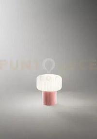 Lumetto in vetro e ceramica rosa otty 1 luce attacco g9 interruttor...