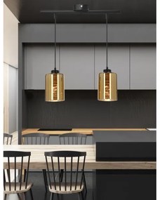 Lampadario a sospensione con filo COX 2xE27/60W/230V oro