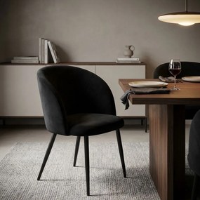 ALADIN - poltrona imbottita per sala da pranzo in velluto