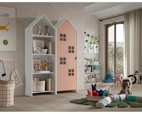 Armadio a giorno bianco e rosa per bambini 115x171,5 cm CASAMI BRUGES - Vipack