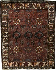 Shiraz Tappeto persiano 120x150 Rosso (Iran) Annodato A Mano