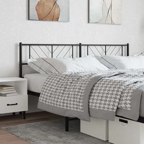 Testiera İn Metallo Nero 180 Cm /