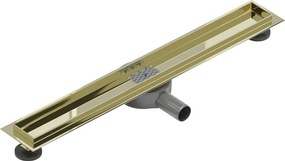 Mexen Flat 360° corpo per scarico lineare girevole 60 cm, oro - 1540060