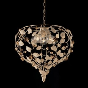 Bonetti Illumina - 5-light pendant lamp - Bella Avorio / Oro