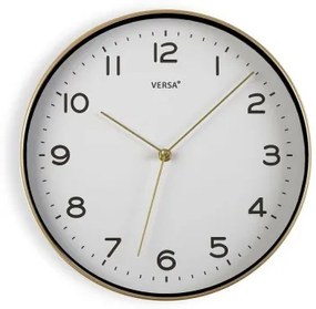 Orologio da Parete Versa Dorato 30,5 x 4,3 x 30,5 cm Quarzo Poliuretano