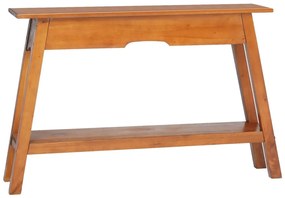 Tavolo consolle 110x30x75 cm in legno massello di mogano