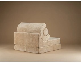 Poltrona per bambini marrone chiaro con rivestimento in velluto a coste Flipster – Wigiwama