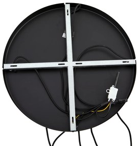 Lampada a sospensione Hotel Chic nera e oro con vetro verde 5 luci - Zuzanna