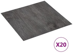 Listoni Per Pavimenti Autoadesivi 20 Pz İn Pvc 1,86 M² Marroni /