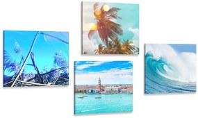 Set di quadri – Paesaggio marino