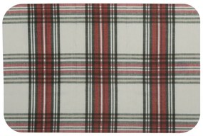 Tovaglietta tartan bianco 29,5x45 cm in plastica