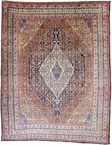 Bidjar Tappeto 280 x 360 Blu (Iran) Annodato A Mano