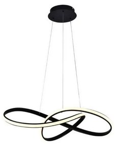 Lampadario a sospensione con filo LED dimmerabile LED/70W/230V 3000-6500K nero + telecomando