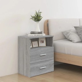 Comodino Grigio Sonoma 50x32x60 Cm /
