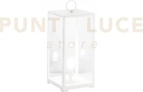 Lume mirage bianco 1 luce attacco e27 ip44 25x25x53cm cavo 250cm in...