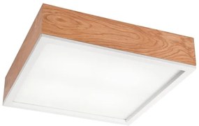 Plafoniera OAK SQUARE 4xE27/15W/230V 39x39 cm quercia/bianco
