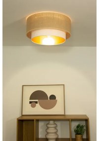 Plafoniera SARTA 1xE27/60W/230V diam. 45 cm bianco/iuta