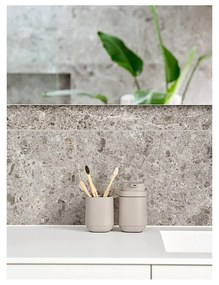 Tazza in cemento beige per spazzolini da denti Time - Zone