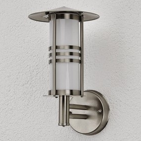 Lindby Piacente lampada parete esterni Erina acciaio inox