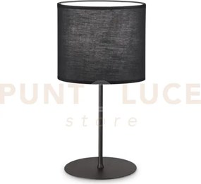 Base per lume in metallo set up grande 1 luce attacco e27 nero