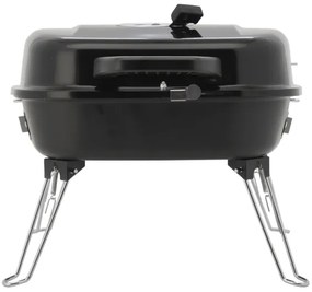 Griglia a carbone portatile nera