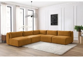 Divano angolare (variabile) in colore senape Jeanne - Bobochic Paris