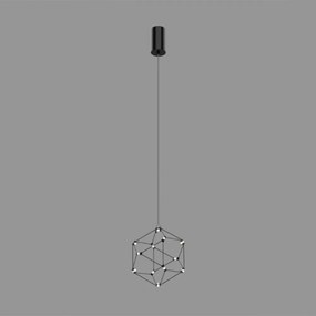 Lampadari E Sospensioni Moderno Lucciola Metallo Cromato Nero Led Integrato 4,8W